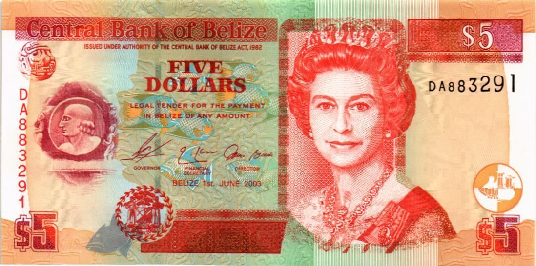 БЕЛИЗ 5 ДОЛЛАРОВ мини 1