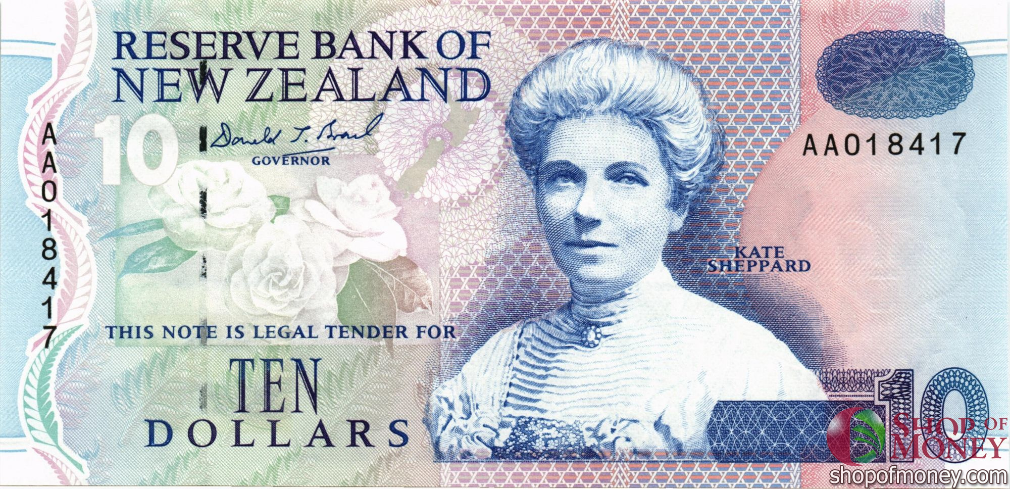 НОВАЯ ЗЕЛАНДИЯ 10 ДОЛЛАРОВ мини 1