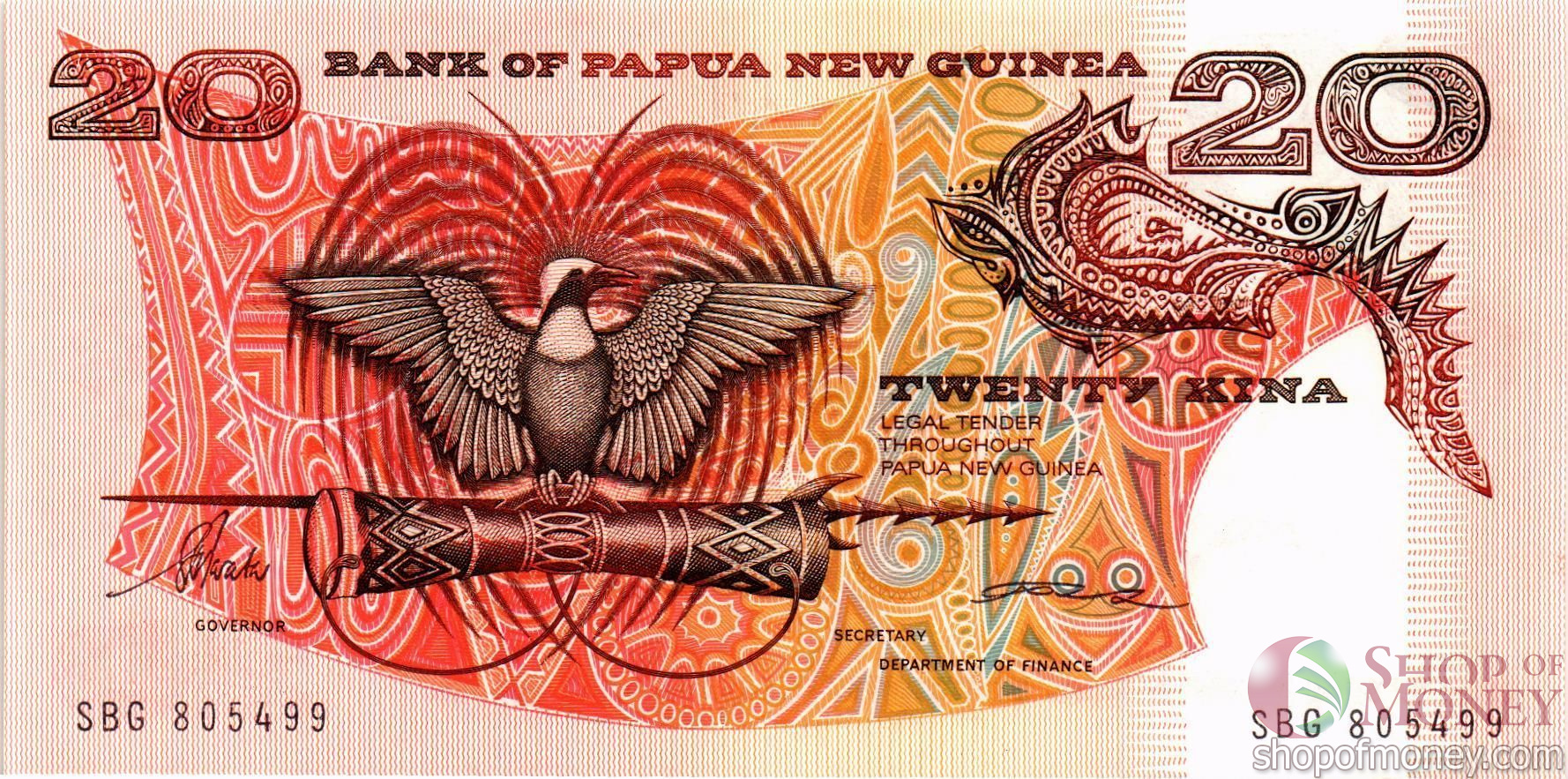 ПАПУА-НОВАЯ ГВИНЕЯ 20 КИНА мини 1