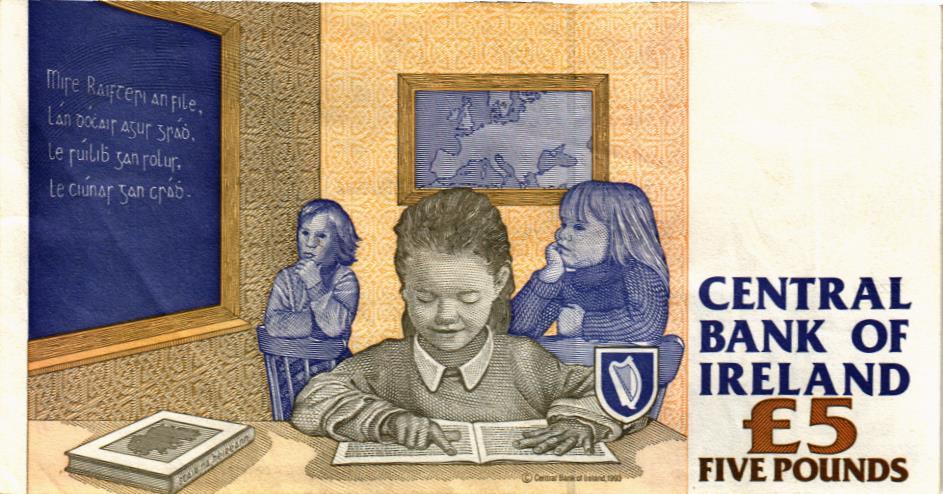 ИРЛАНДИЯ 5 ФУНТОВ (15.10.1999) мини 2