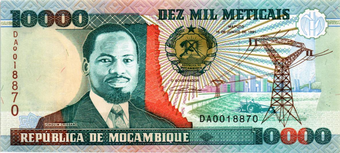 МОЗАМБИК 10000 МЕТИКАЛЬ