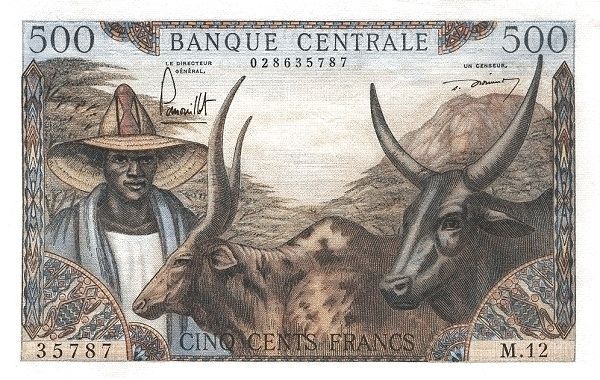 КАМЕРУН 500 ФРАНКОВ мини 1