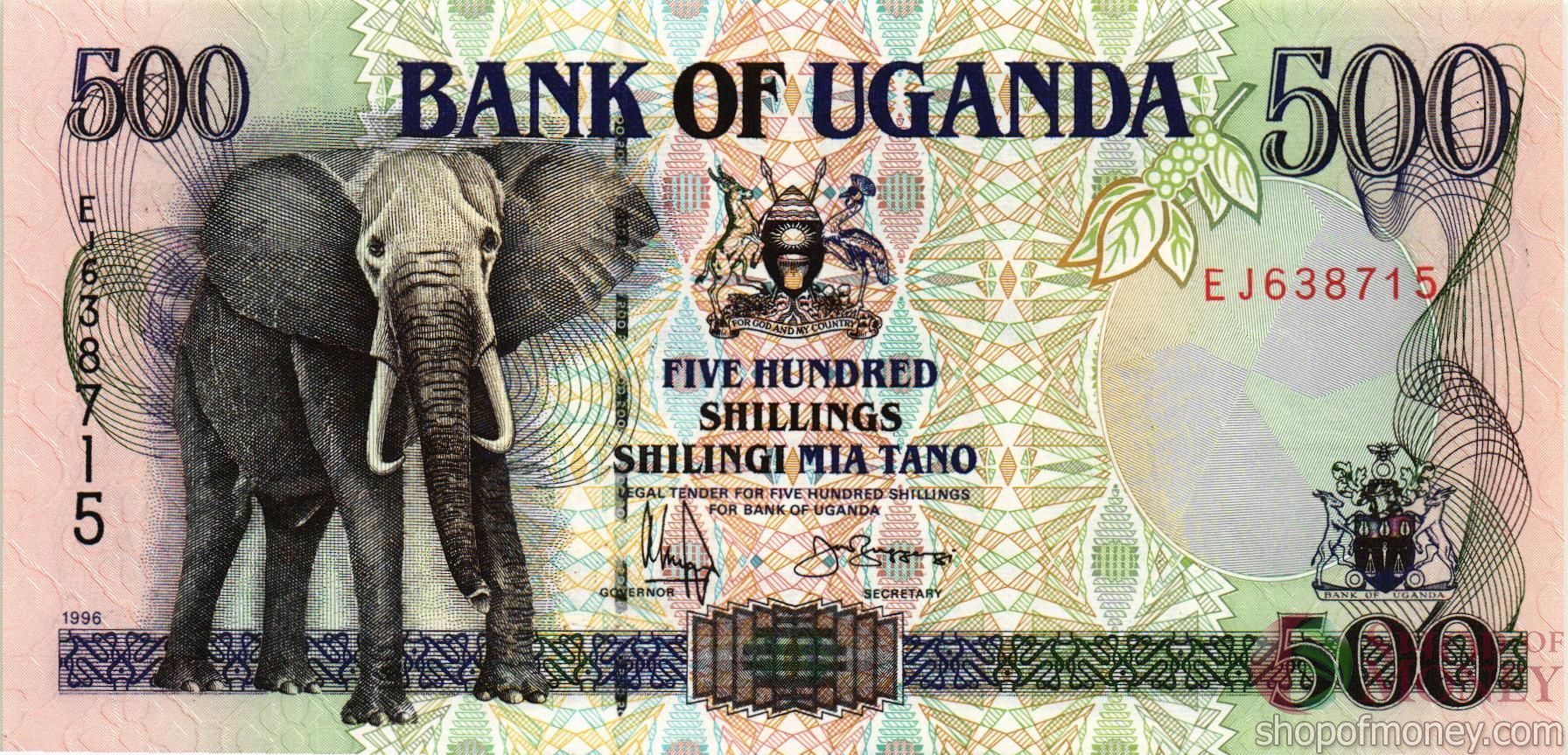 УГАНДА 500 ШИЛЛИНГОВ мини 1
