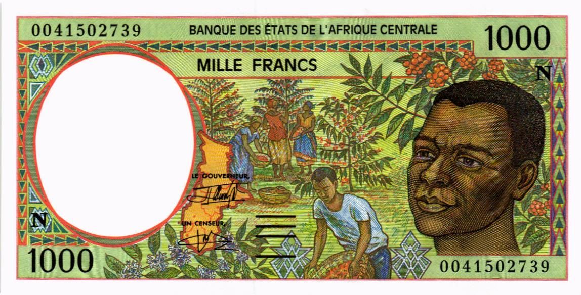 CAS - ЭКВАТОРИАЛЬНАЯ ГВИНЕЯ 1000 ФРАНКОВ (N)
