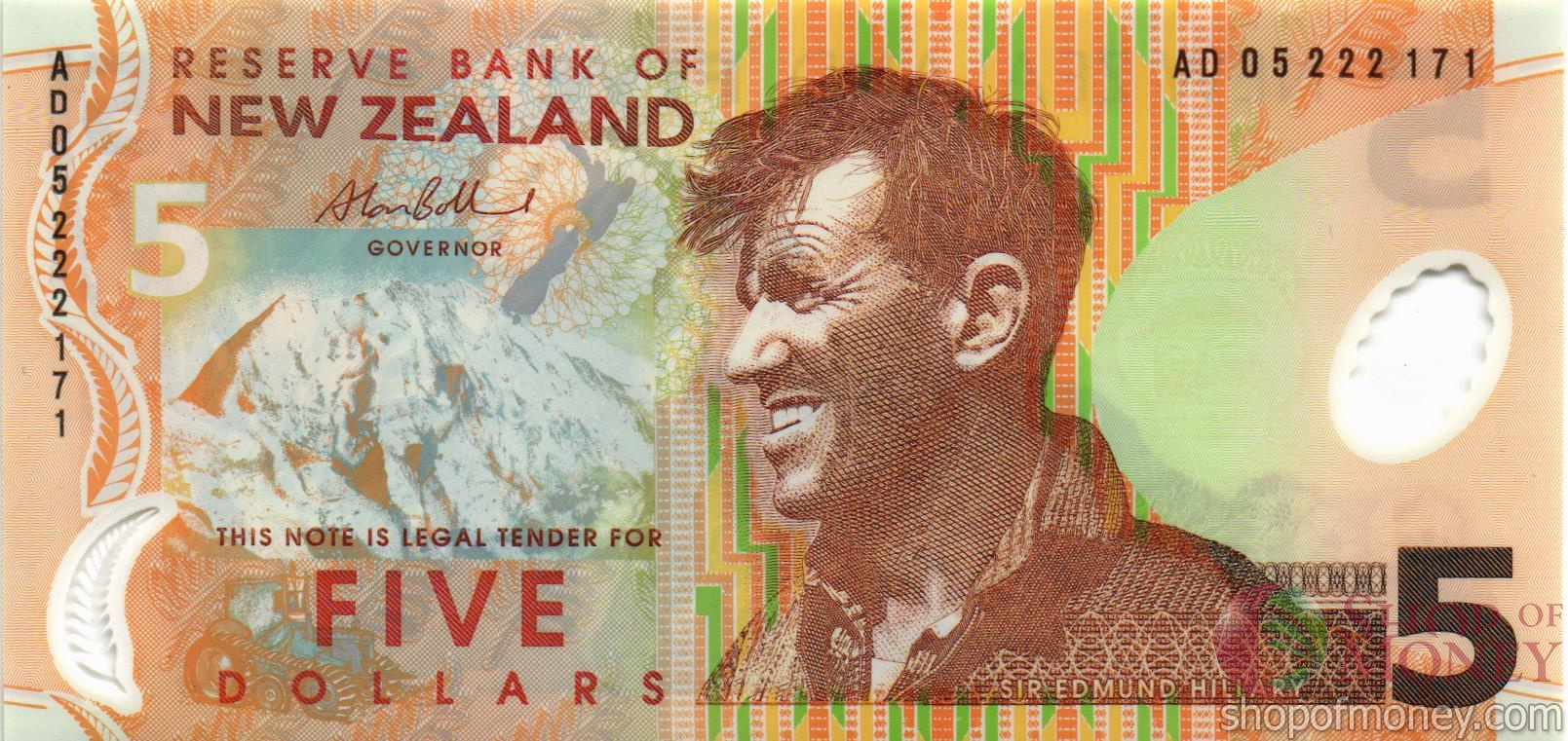 НОВАЯ ЗЕЛАНДИЯ 5 ДОЛЛАРОВ