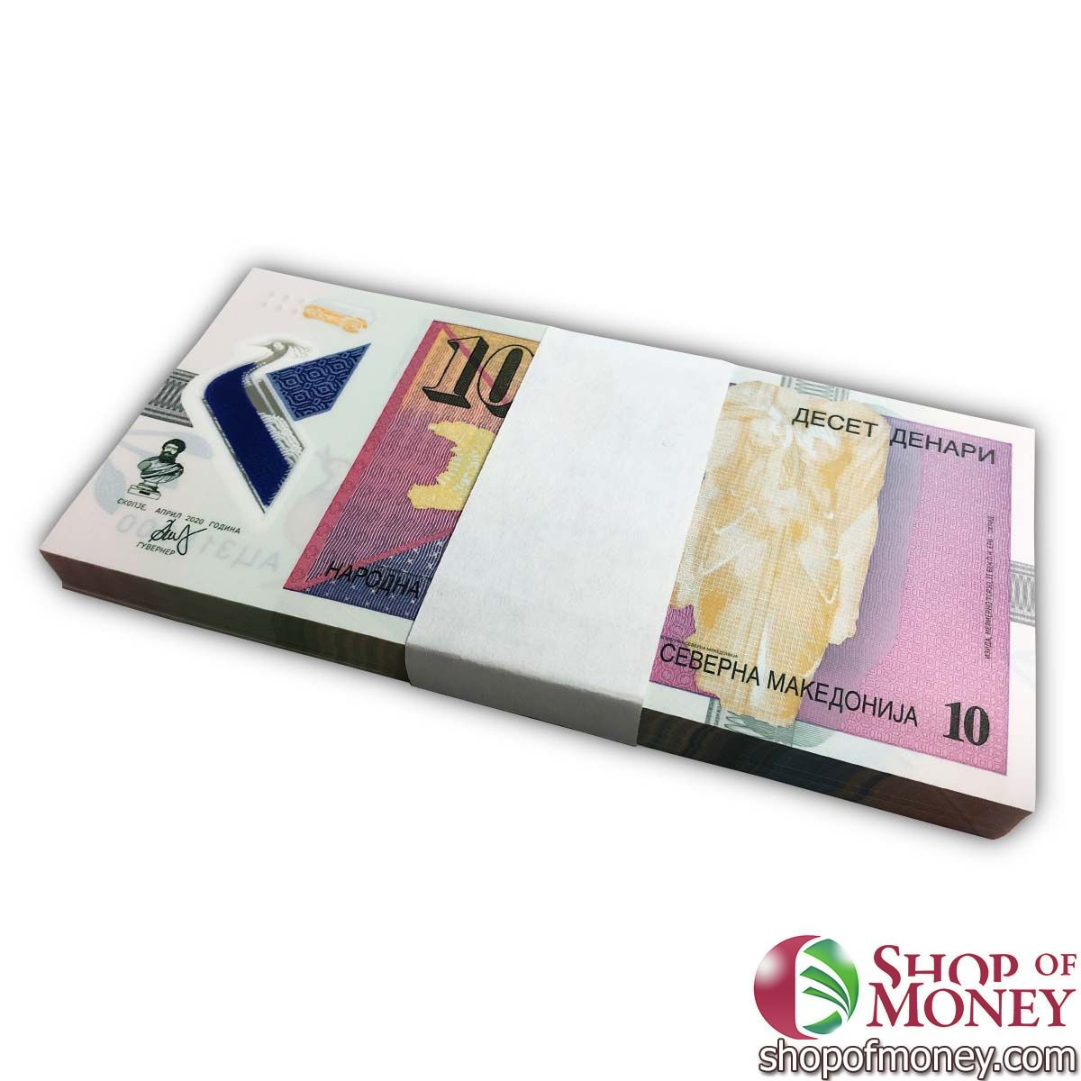 СЕВЕРНАЯ МАКЕДОНИЯ 10 ДЕНАР (100 БАНКНОТ)