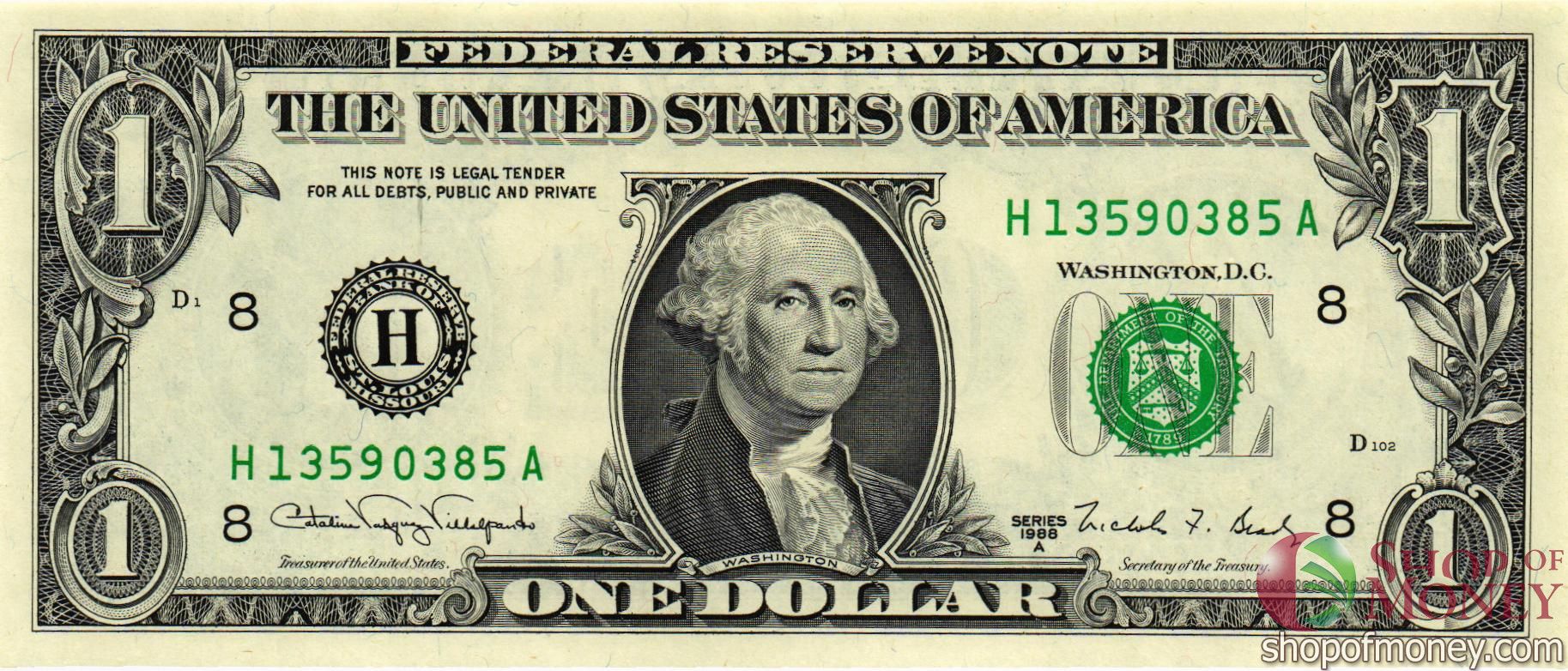 США 1 ДОЛЛАР (H-Сент Луис)