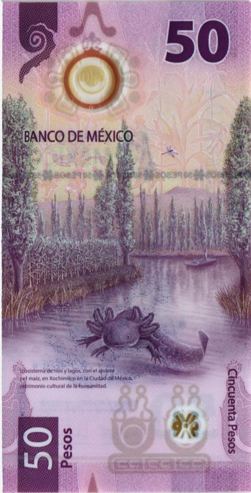 МЕКСИКА 50 ПЕСО (НАДПЕЧАТКА) мини 2