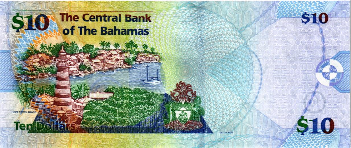 БАГАМСКИЕ ОСТРОВА 10 ДОЛЛАРОВ мини 2