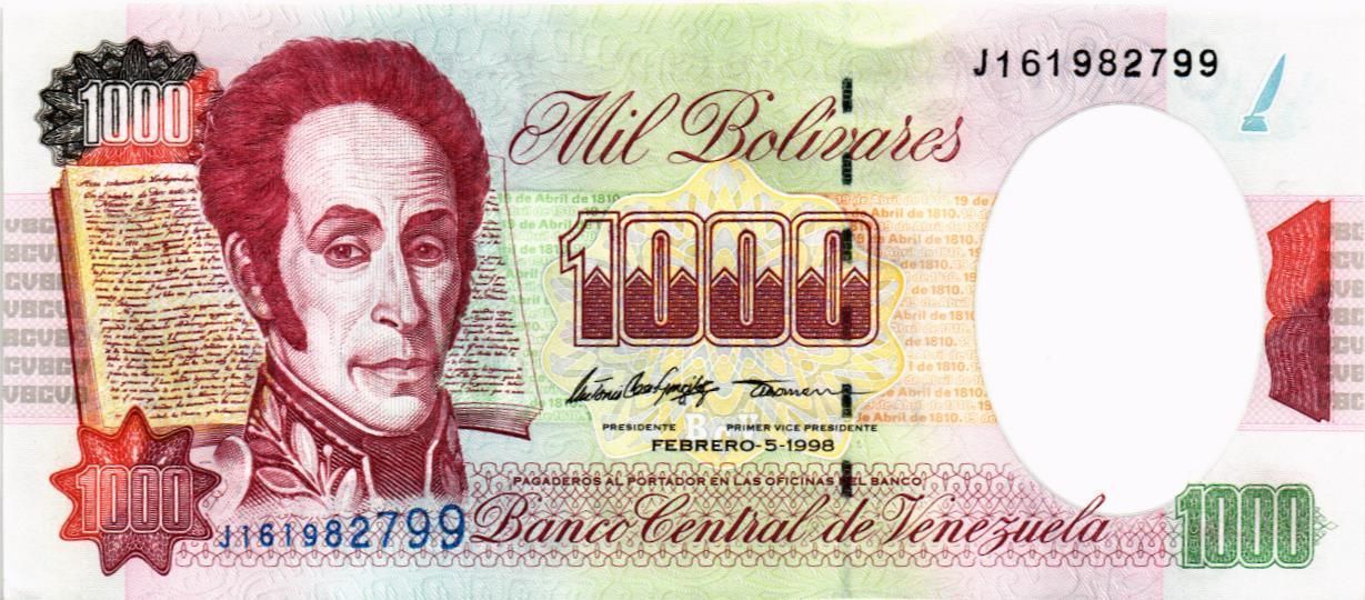 ВЕНЕСУЭЛА 1000 БОЛИВАР (05.02.1998)