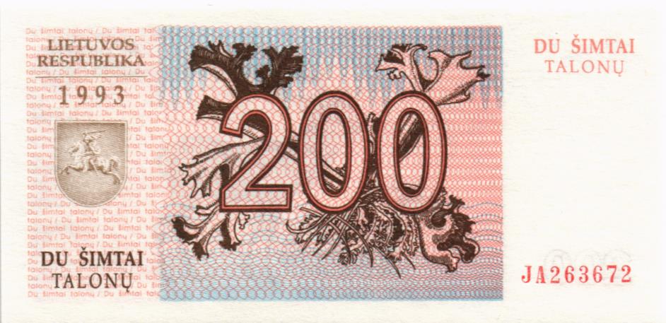 ЛИТВА 200 ТАЛОНАС мини 2