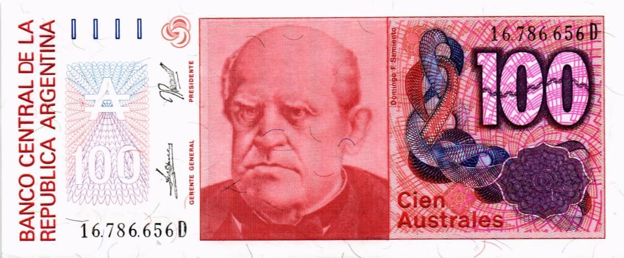 АРГЕНТИНА 100 АУСТРАЛЕЙ