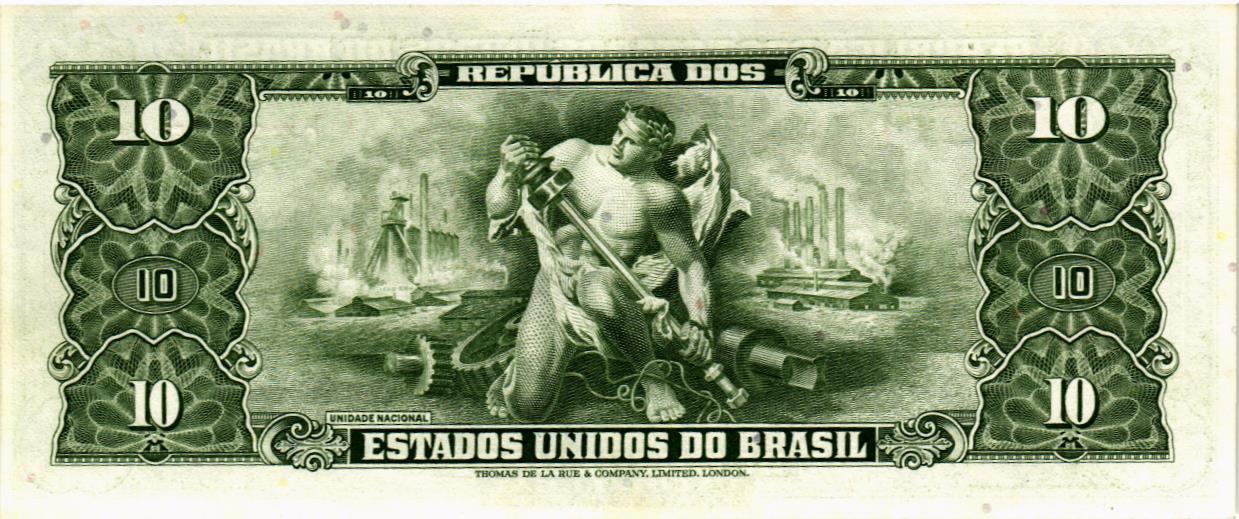 БРАЗИЛИЯ 1 СЕНТАВО (НАДПЕЧАТКА) мини 2