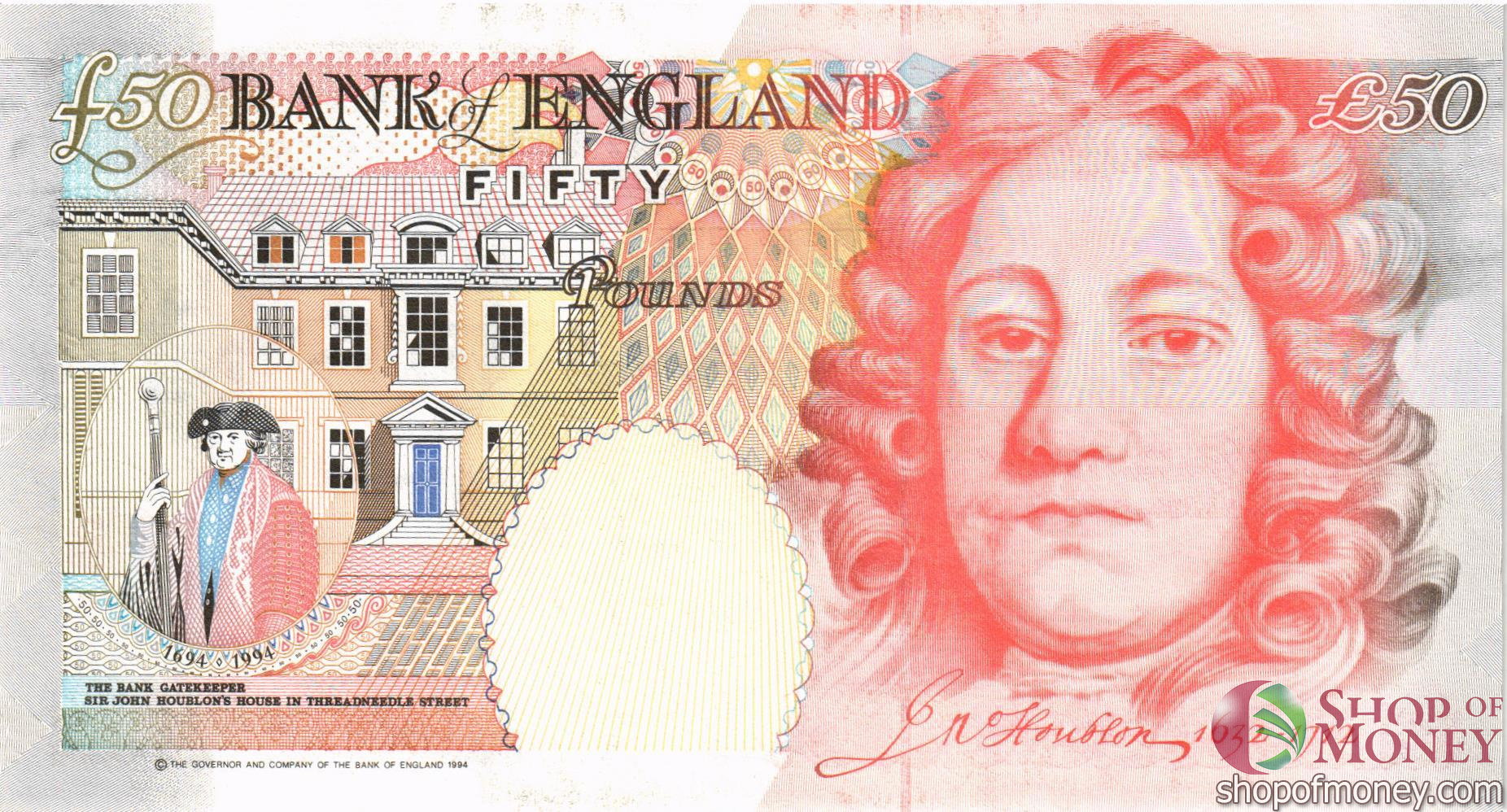 ВЕЛИКОБРИТАНИЯ/АНГЛИЯ 50 ФУНТОВ мини 2