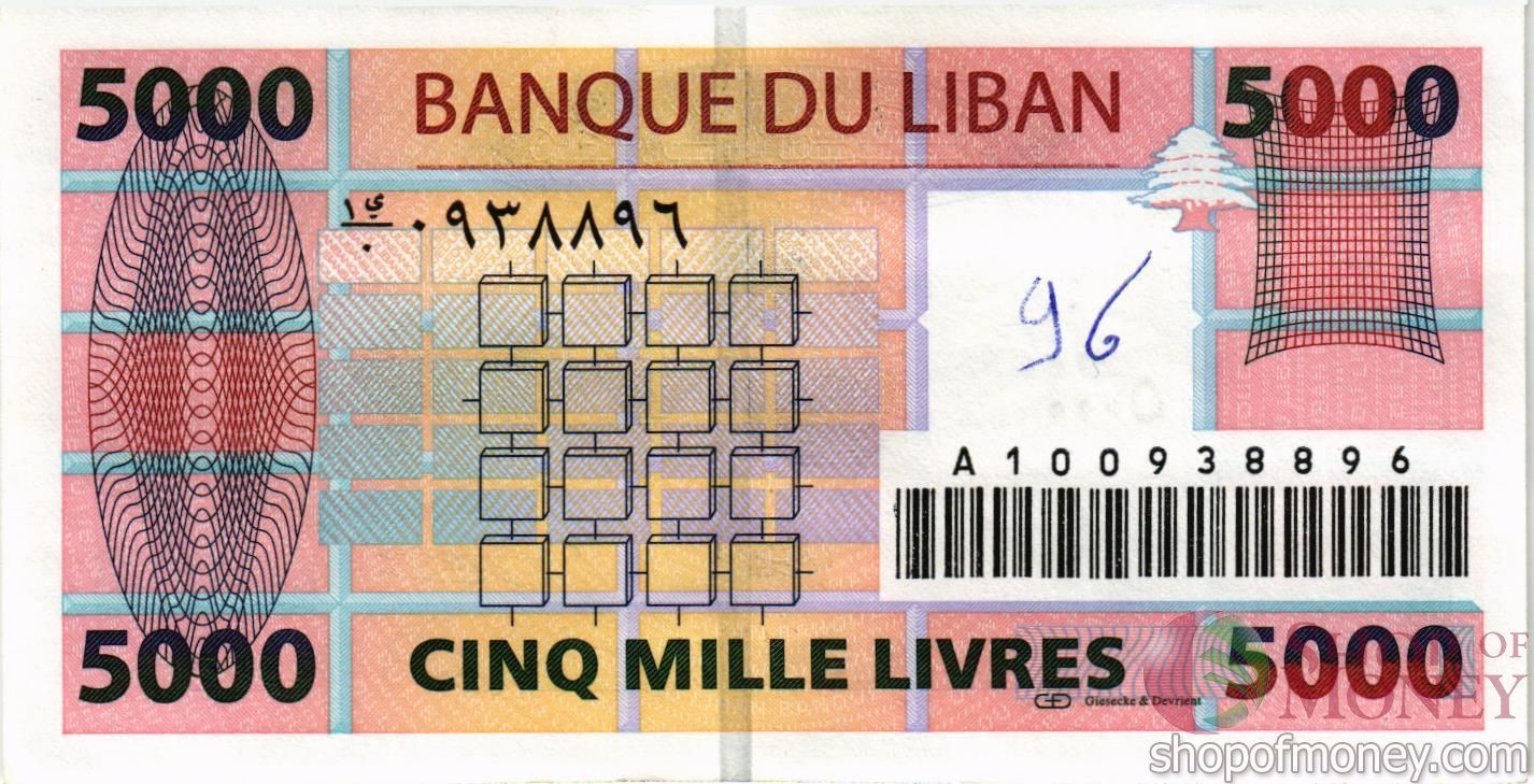 ЛИВАН 5000 ЛИВРОВ мини 2