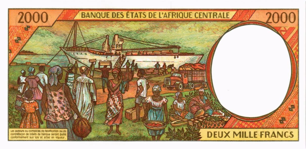 CAS - ГАБОН 2000 ФРАНКОВ (L) мини 2