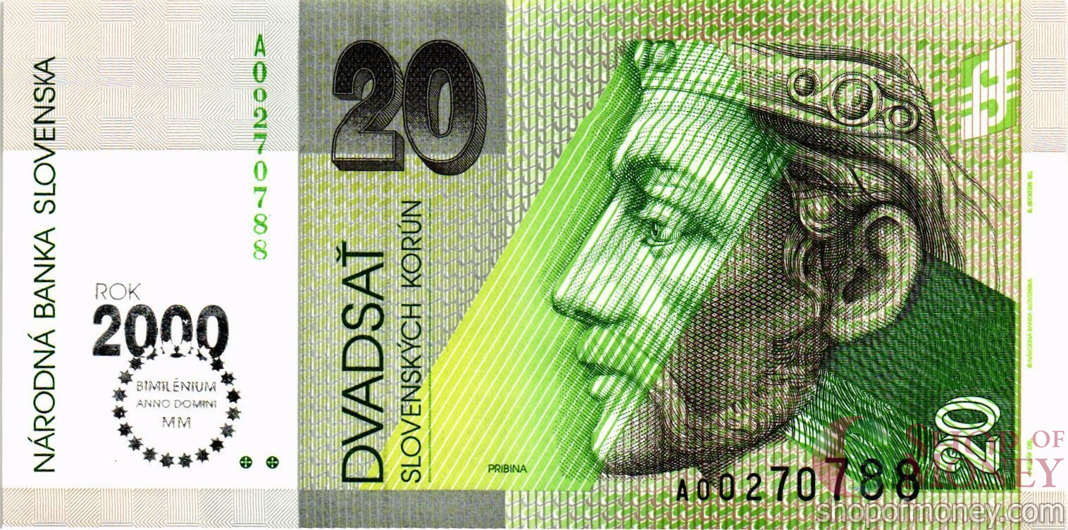 СЛОВАКИЯ 20 КРОН мини 1