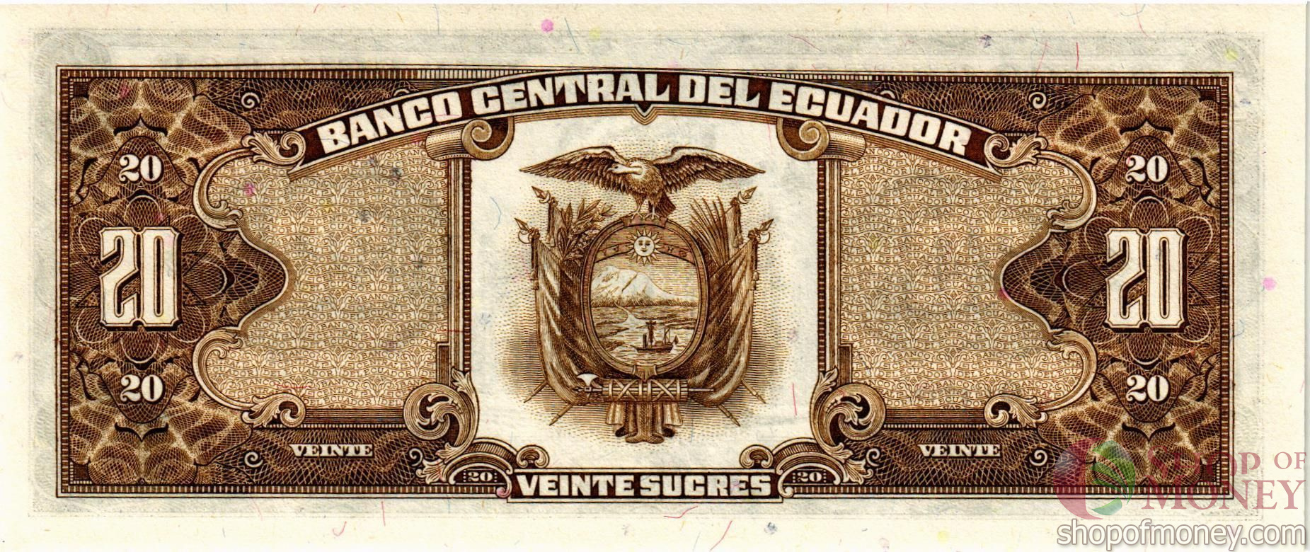 ЭКВАДОР 20 CУКРКЕ (29.04.1986) мини 2