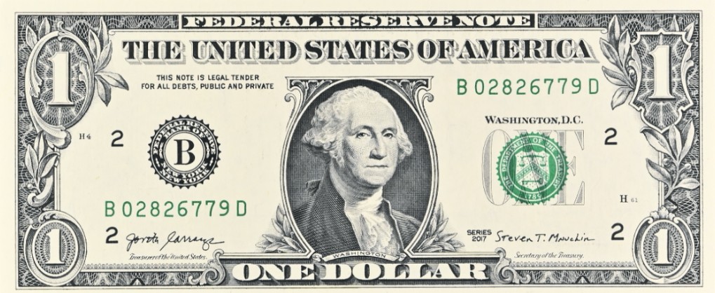 США 1 ДОЛЛАР (B - НЬЮ-ЙОРК - PMG - GRADE 64) #B02826779D мини 3