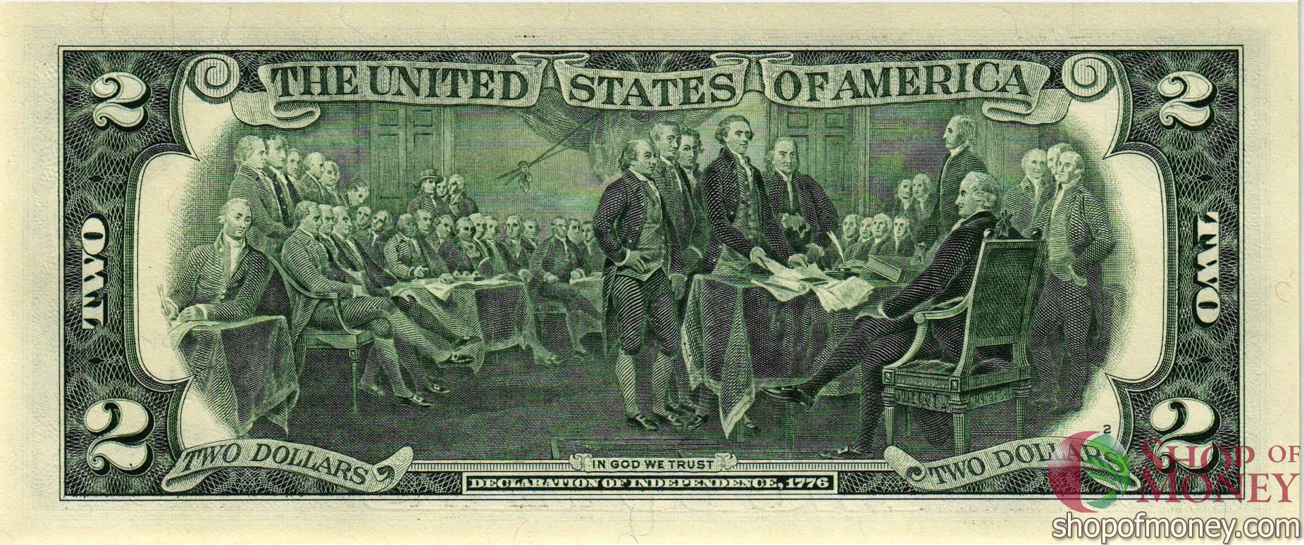 США 2 ДОЛЛАРА (K-Даллас) мини 2