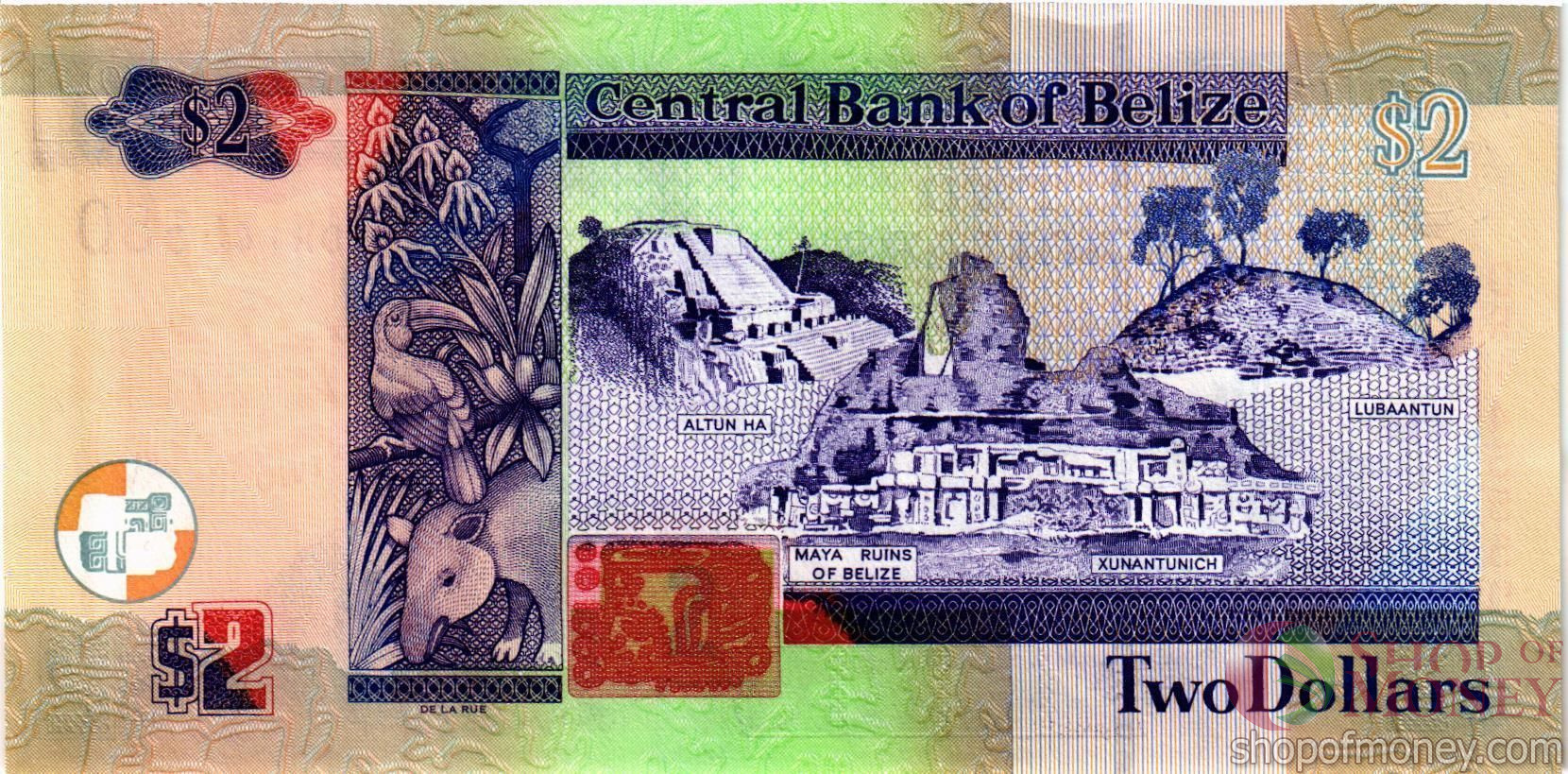 БЕЛИЗ 2 ДОЛЛАРА мини 2