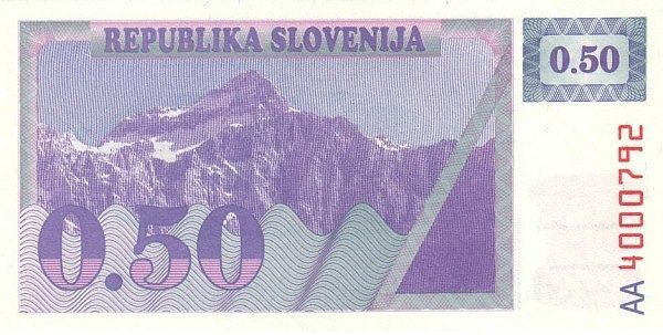 СЛОВЕНИЯ 0.5 ТОЛАР мини 2