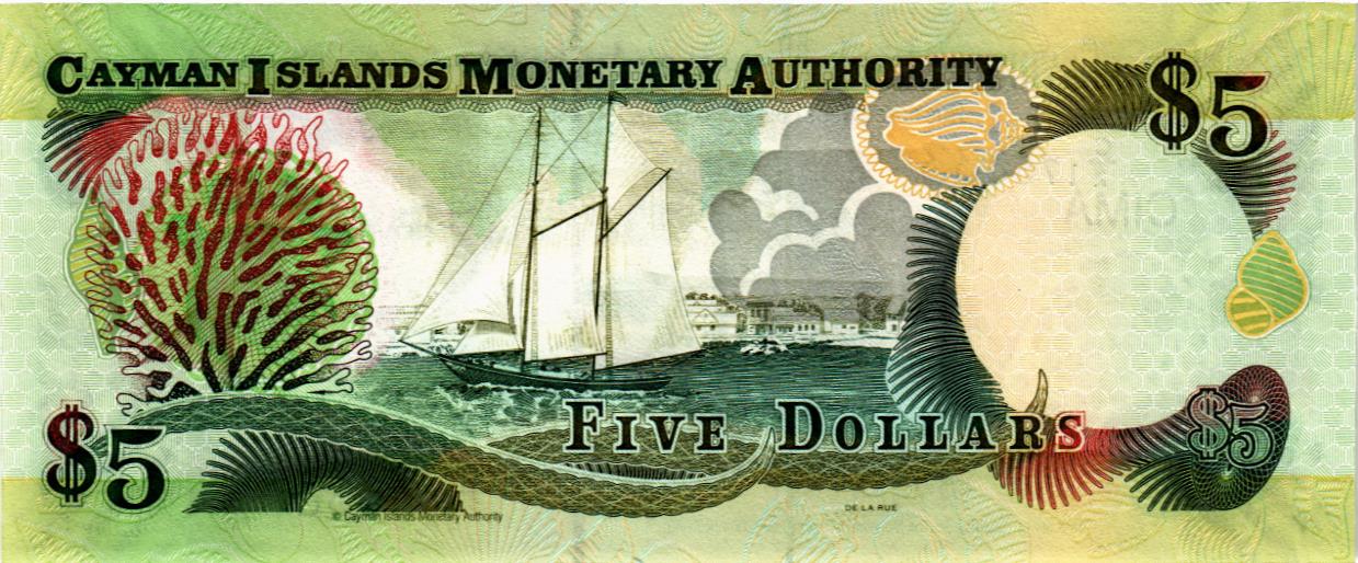 КАЙМАНОВЫ ОСТРОВА 5 ДОЛЛАРОВ (C/2) мини 2