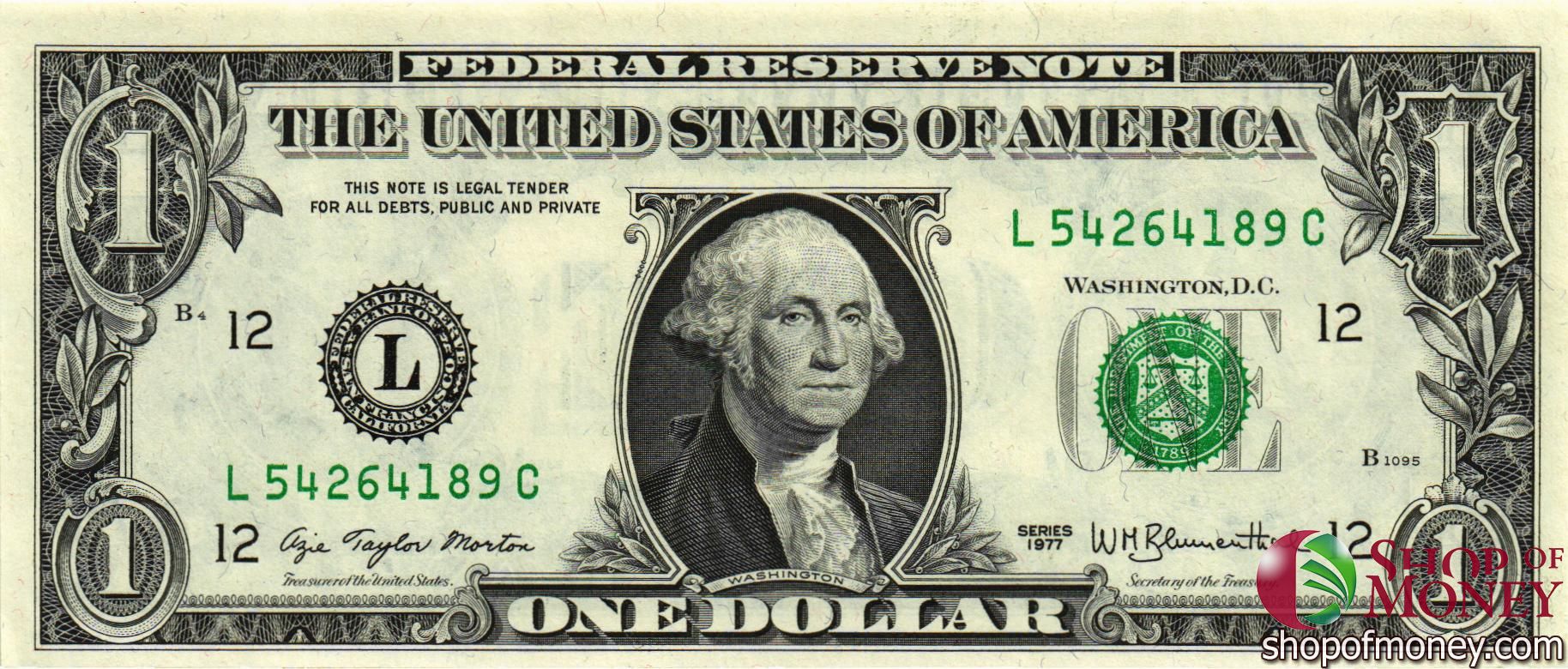 США 1 ДОЛЛАР (L-Сан-Франциско) мини 1