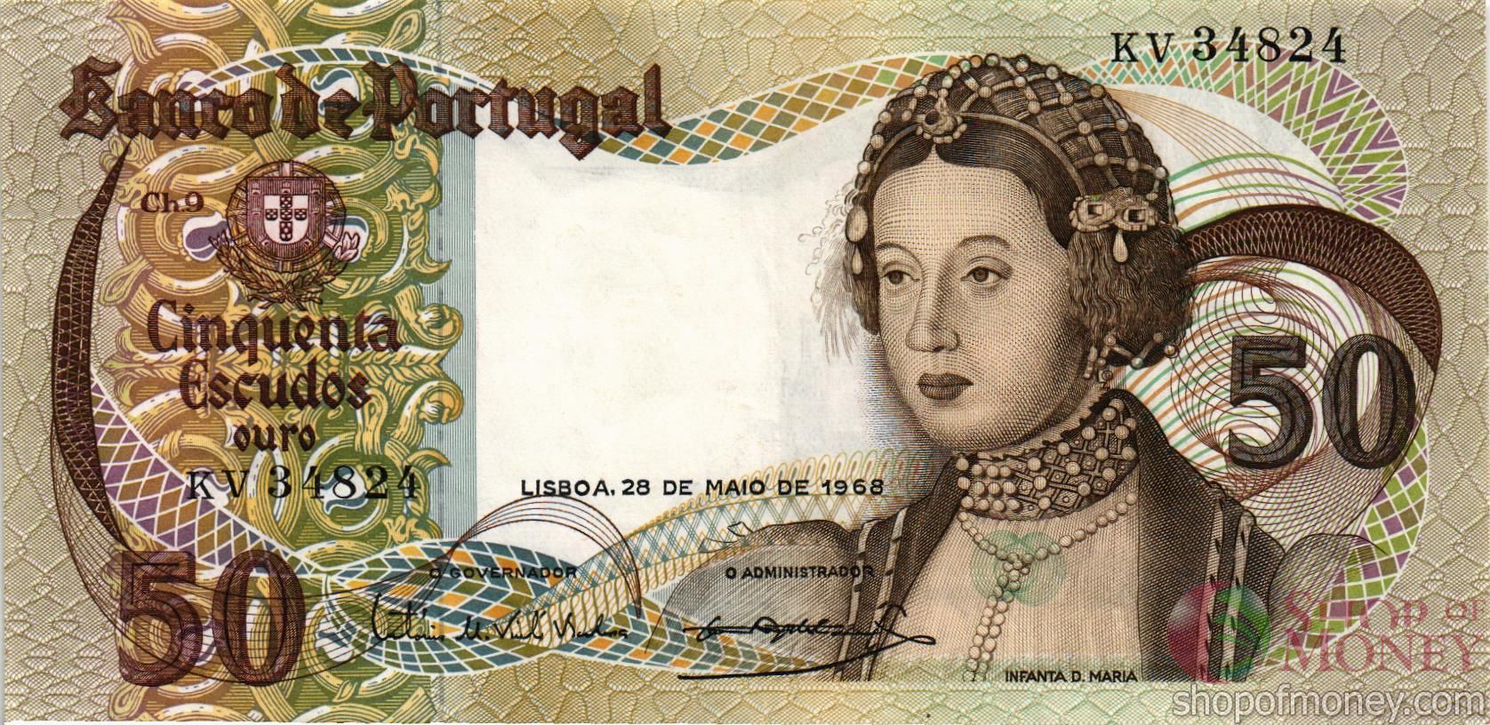 ПОРТУГАЛИЯ 50 ЭСКУДО мини 1