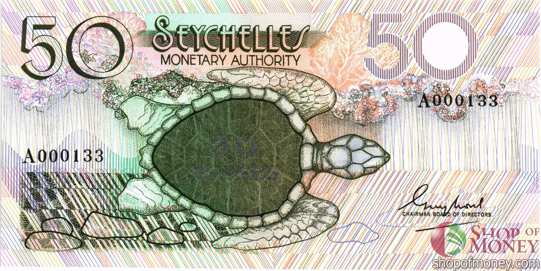 СЕЙШЕЛЬСКИЕ ОСТРОВА 50 РУПИЙ мини 1