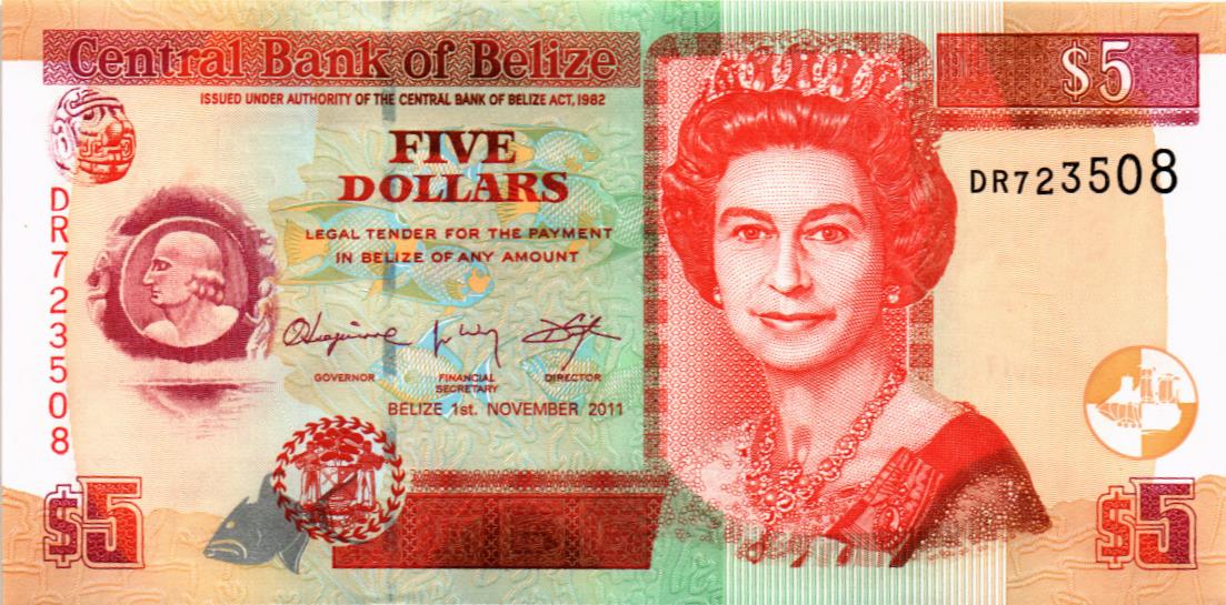 БЕЛИЗ 5 ДОЛЛАРОВ