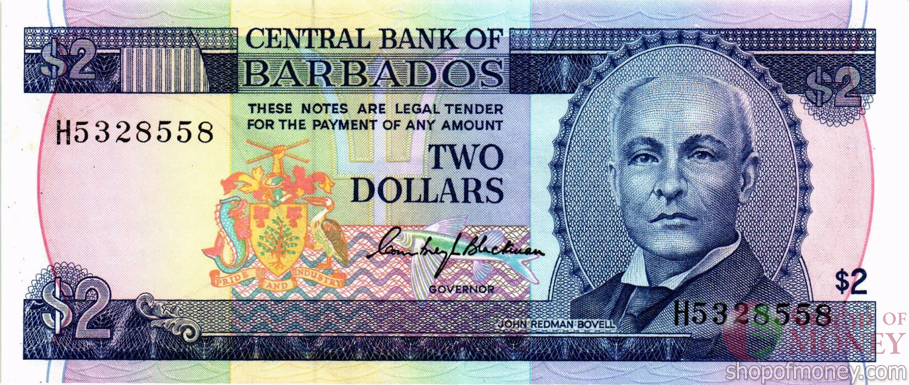 БАРБАДОС 2 ДОЛЛАРА