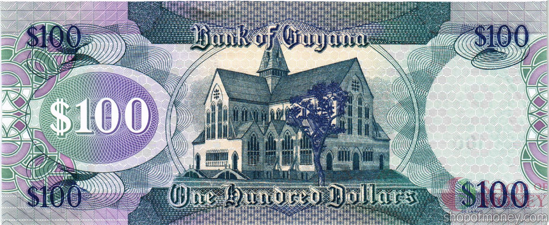 ГАЙАНА 100 ДОЛЛАРОВ мини 2