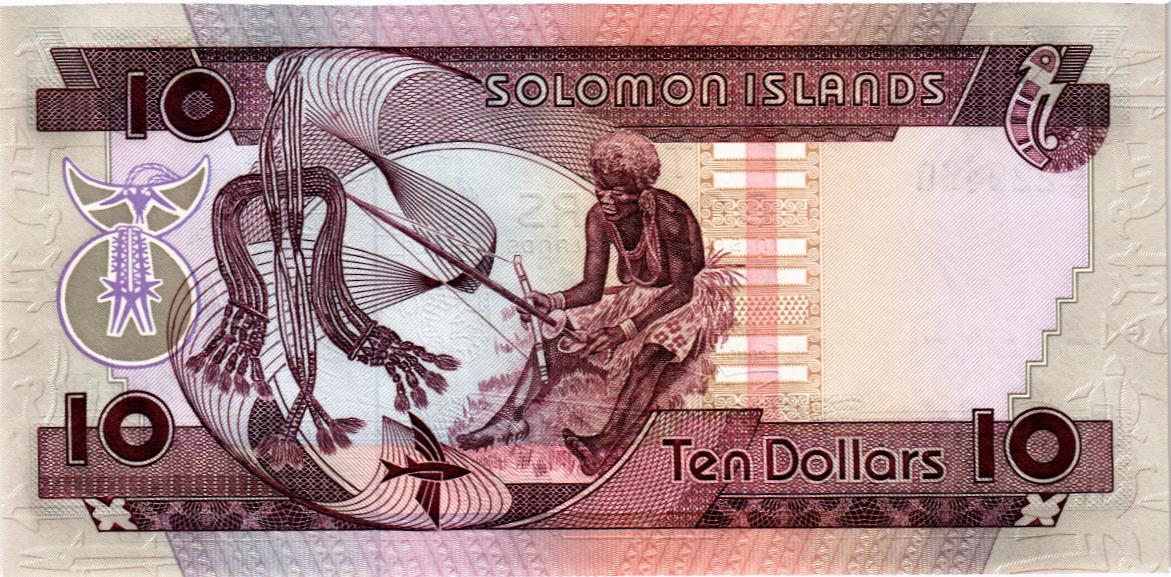 СОЛОМОНОВЫ ОСТРОВА 10 ДОЛЛАРОВ мини 2