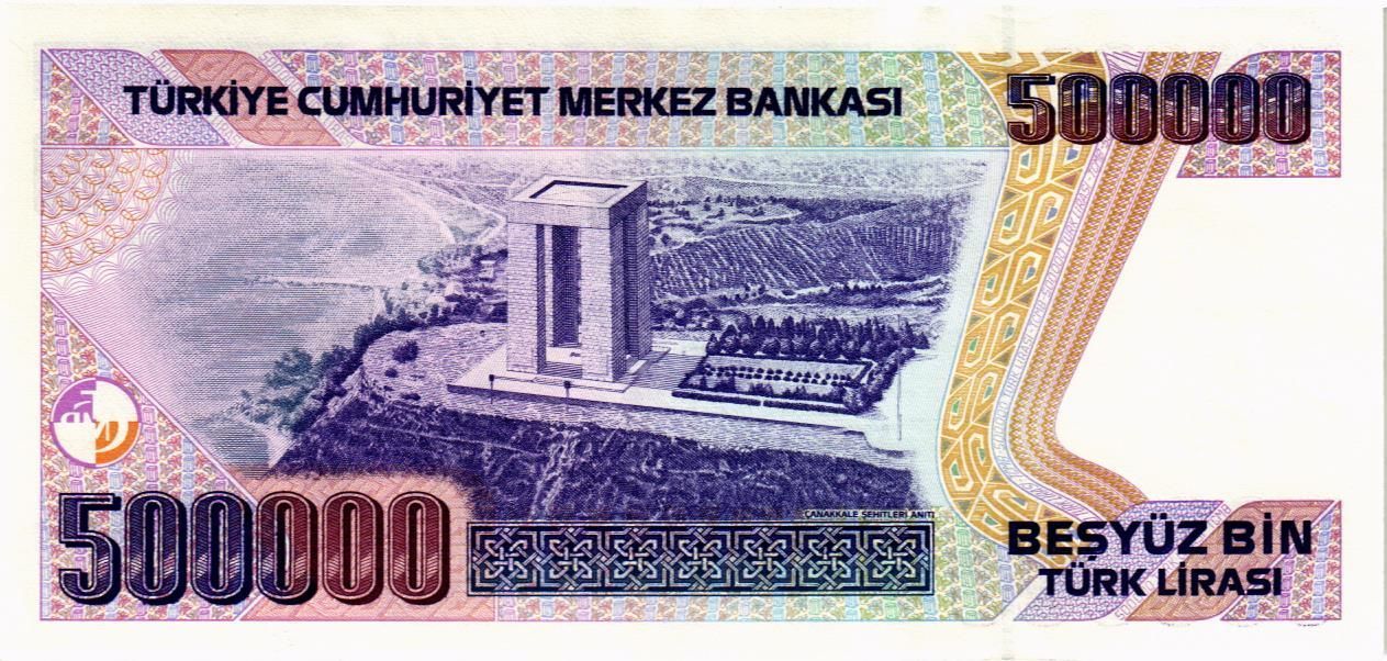 ТУРЦИЯ 500000 ЛИР мини 2
