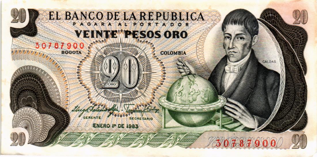 КОЛУМБИЯ 20 ПЕСО