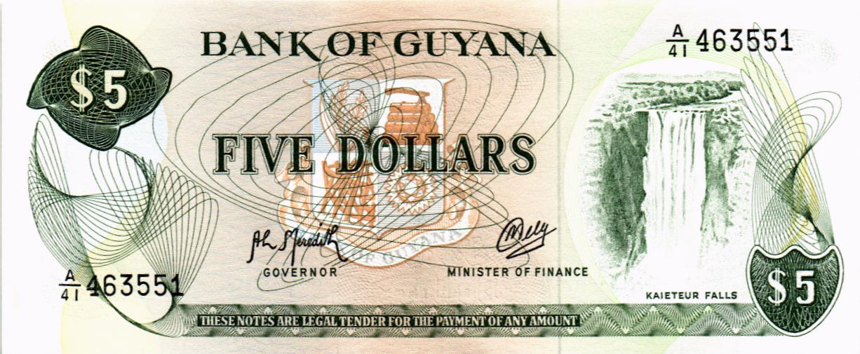 ГАЙАНА 5 ДОЛЛАРОВ
