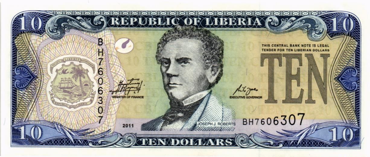 ЛИБЕРИЯ 10 ДОЛЛАРОВ мини 1
