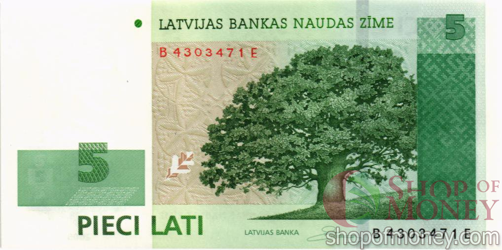 ЛАТВИЯ 5 ЛАТ