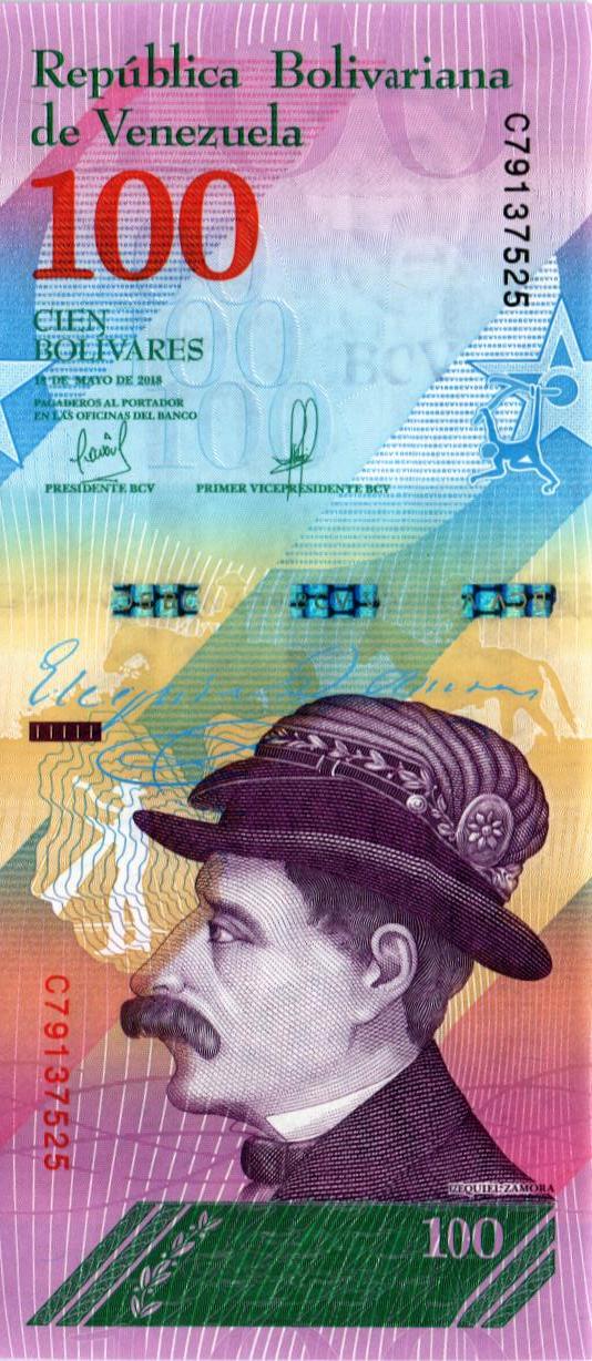 ВЕНЕСУЭЛА 100 БОЛИВАР (18.05.2018) мини 1