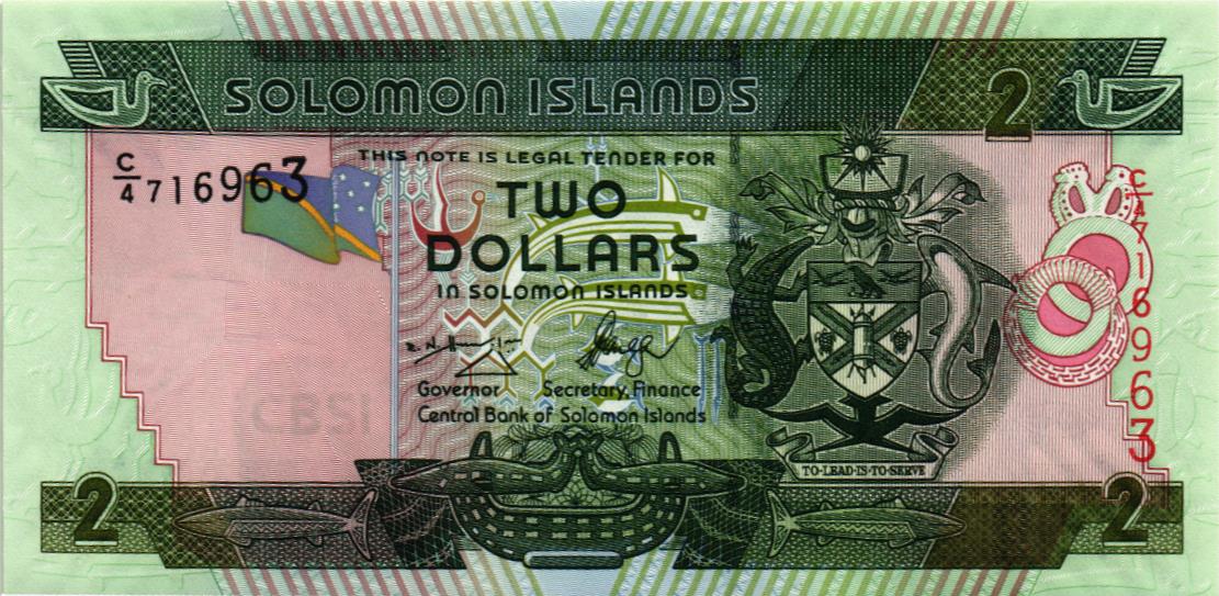 СОЛОМОНОВЫ ОСТРОВА 2 ДОЛЛАРА мини 1
