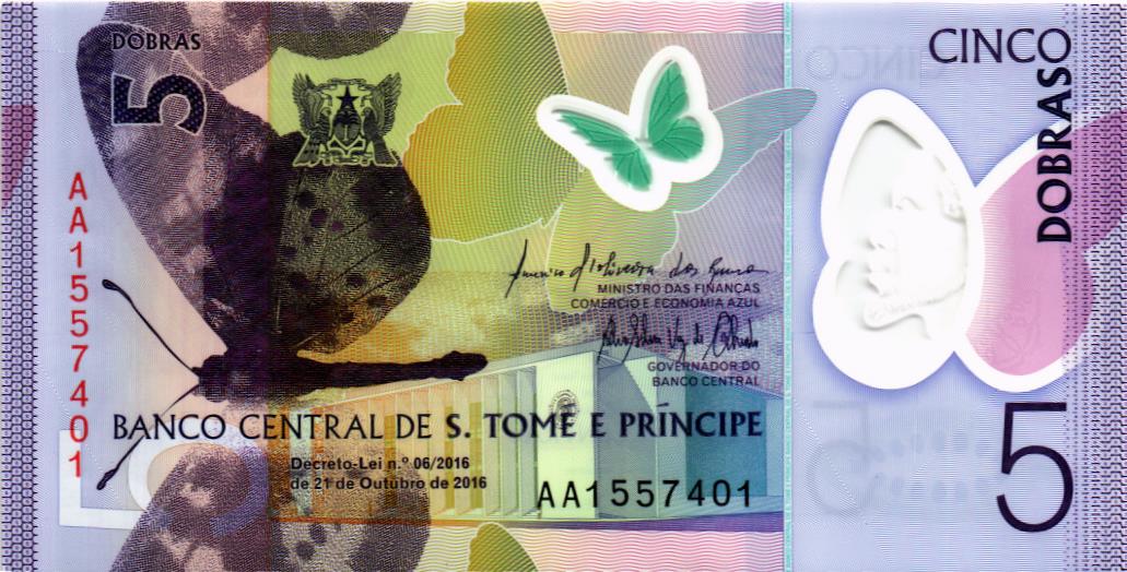 САН-ТОМЕ И ПРИНСИПИ 5 ДОБР (ПОЛИМЕР) мини 1