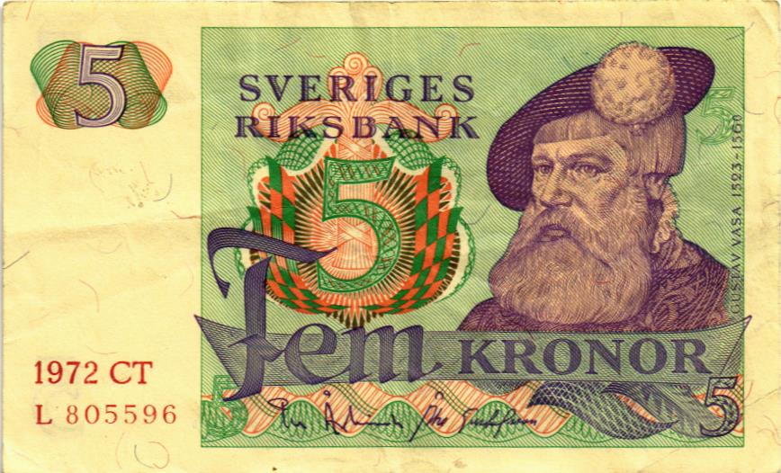 ШВЕЦИЯ 5 КРОН