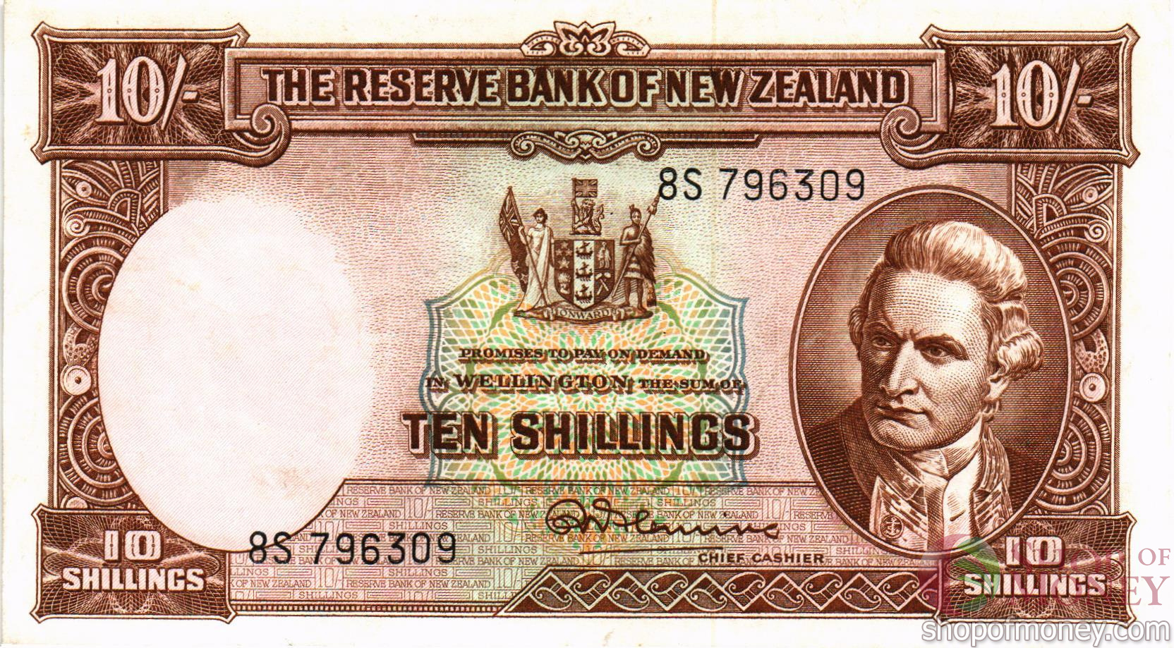 НОВАЯ ЗЕЛАНДИЯ 10 ШИЛЛИНГОВ мини 1