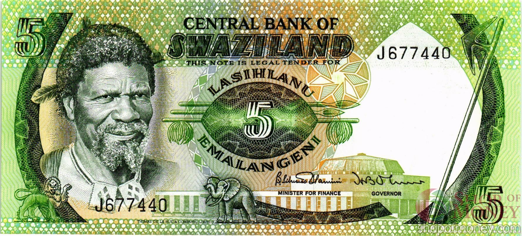 СВАЗИЛЕНД 5 ЭМАЛАНГЕНИ