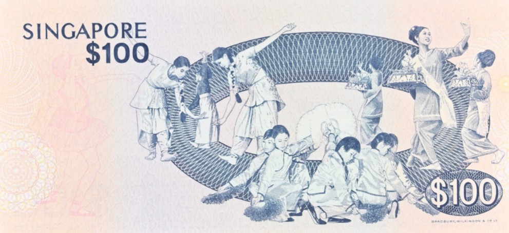 СИНГАПУР 100 ДОЛЛАРОВ (PMG - GRADE 64) мини 4