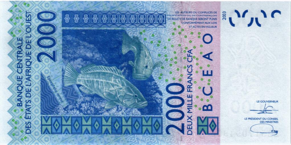 WAS - МАЛИ 2000 ФРАНКОВ (D) мини 2