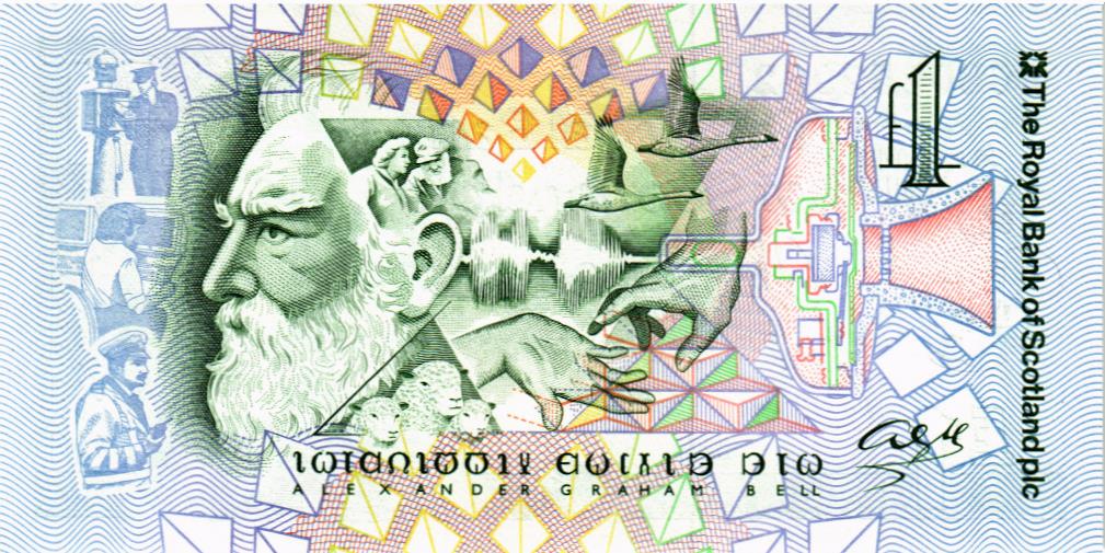 ШОТЛАНДИЯ 1 ФУНТ (THE ROYAL BANK OF SCOTLAND) мини 2