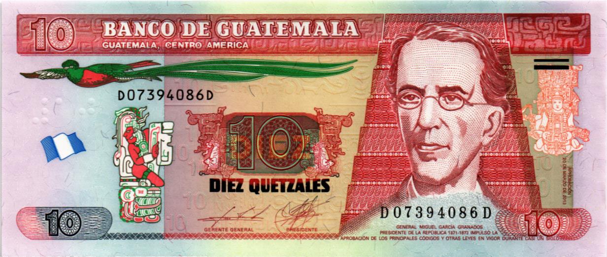 ГВАТЕМАЛА 10 КЕТСАЛЬ мини 1