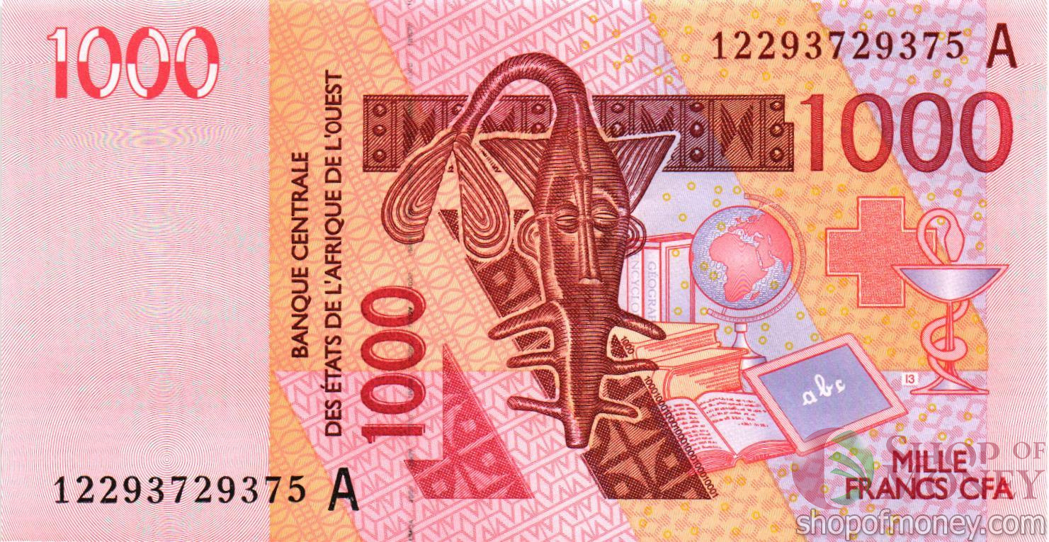 КОТ-Д'ИВУАР 1000 ФРАНКОВ мини 1